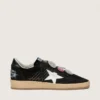 Ball Star LTD para hombre en gamuza negra con Pieles