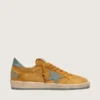 Ball Star para hombre en gamuza ocre con estrella de cuero y lengüeta del talón de gamuza azul claro
