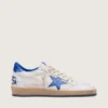 Ball Star para hombre en napa blanca con estrella y lengüeta del talón azules