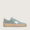 Ball Star para mujer en gamuza azul claro con estrella blanca