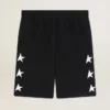 Bermudas negras para hombre con estrellas blancas