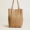 Bolso 24/7 North South en cuero color capuchino con asas ajustables