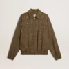 Chaqueta bomber de lana para mujer