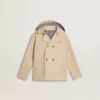 Chaqueta tipo trench para niños con chaleco interior desmontable