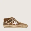 Mid Star LAB para hombre en gamuza color óxido con estrella de cuero blanco
