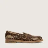 Mocasines Jerry para hombre en piel de potro con estampado de leopardo