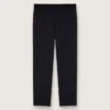 Pantalones de gabardina de lana negros para hombre