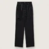 Pantalones de mezclilla de algodón para mujer con adornos de cristales con efecto sombreado