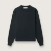 Sudadera en negro lavado con logotipo invertido en la espalda - Jersey Capsule