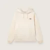 Sudadera unisex con capucha «Star» de algodón blanco con estampado del logotipo