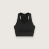 Sujetador deportivo negro para mujer