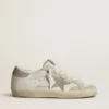 Super-Star LTD para mujer con estrella y lengüeta del talón de gamuza beige y bordado floral