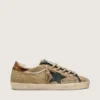 Super-Star LTD para mujer en lona beige con estrella de cuero negro