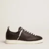Zapatillas Starter para hombre en cuero con estrella estampada en la lengüeta del talón