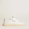 Zapatillas Tenth Star para hombre en cuero blanco