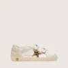 Zapatillas Young Old School en napa con estrella de piel de potro con estampado de leopardo e inserciones de cuero