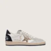 Zapatos Ball Star para mujer en napa y gamuza con estrella con purpurina y lengüeta del tacón negra