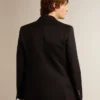 Americana de doble botonadura para hombre en azul oscuro