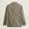 Americana de doble botonadura para mujer en lana Shetland