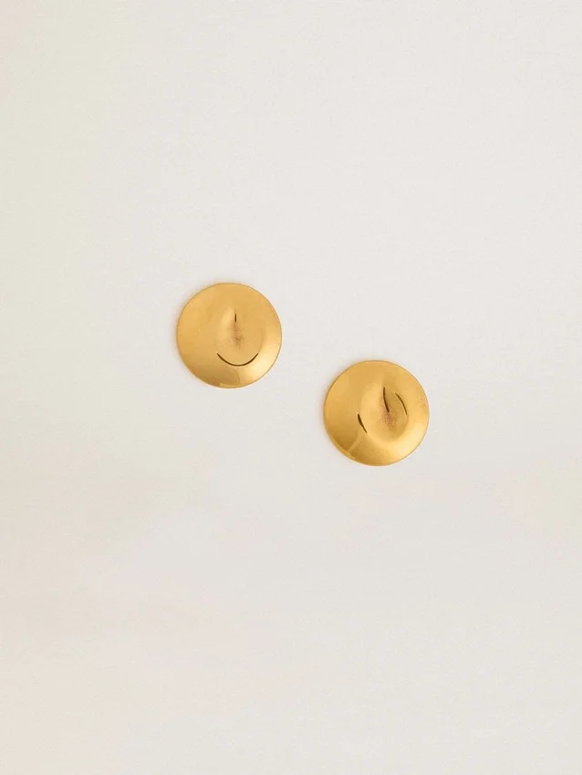Aretes circulares dorados