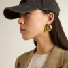 Aretes circulares dorados