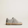 Ball Star Junior con purpurina y inserciones de gamuza gris hielo