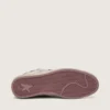 Ball Star LAB para hombre en nylon blanco y piel de potro con estrella plateada e inserciones lilas