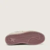 Ball Star LAB para mujer en nylon blanco y piel de potro con estrella plateada e inserciones lilas