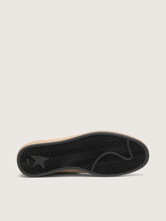 Ball Star LTD para hombre en cuero blanco con estrella de cuero azul claro