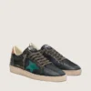 Ball Star LTD para hombre en cuero negro con estrella bordada en verde