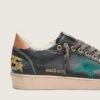 Ball Star LTD para hombre en cuero negro con estrella bordada en verde