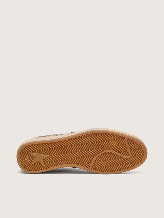 Ball Star LTD para hombre en denim gris con estrella de cuero negro