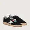 Ball Star LTD para hombre en gamuza negra con Pieles