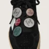 Ball Star LTD para hombre en gamuza negra con Pieles