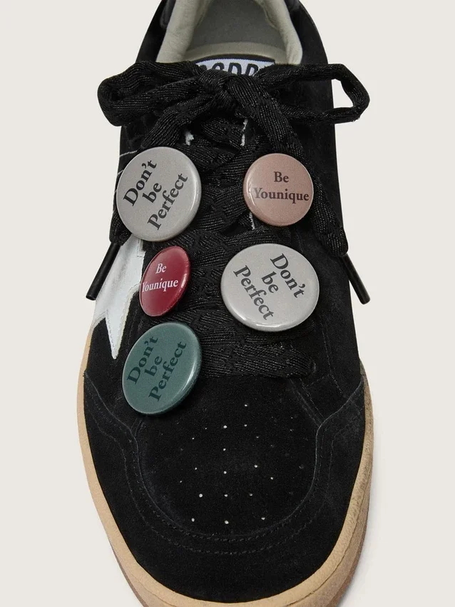 Ball Star LTD para hombre en gamuza negra con Pieles