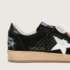 Ball Star LTD para hombre en gamuza negra con Pieles