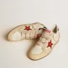 Ball Star LTD para hombre en piel napa con estrella de piel roja y lengüeta de piel en el talón