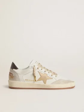Ball Star LTD para mujer con estrella beige y lengüeta negra en el talón
