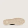 Ball Star LTD para mujer en cuero blanco con estrella de cuero burdeos