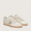 Ball Star LTD para mujer en cuero blanco con estrella de piel de potro con estampado animal