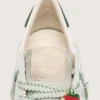 Ball Star LTD para hombre en cuero blanco con estrella verde y Pieles