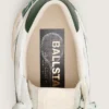 Ball Star LTD para hombre en cuero blanco con estrella verde y Pieles