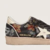 Ball Star LTD para mujer en napa color ébano con bordado multicolor y estrella blanca