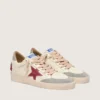 Ball Star LTD para mujer en napa con estrella de cuero y lengüeta de talón de gamuza plateada