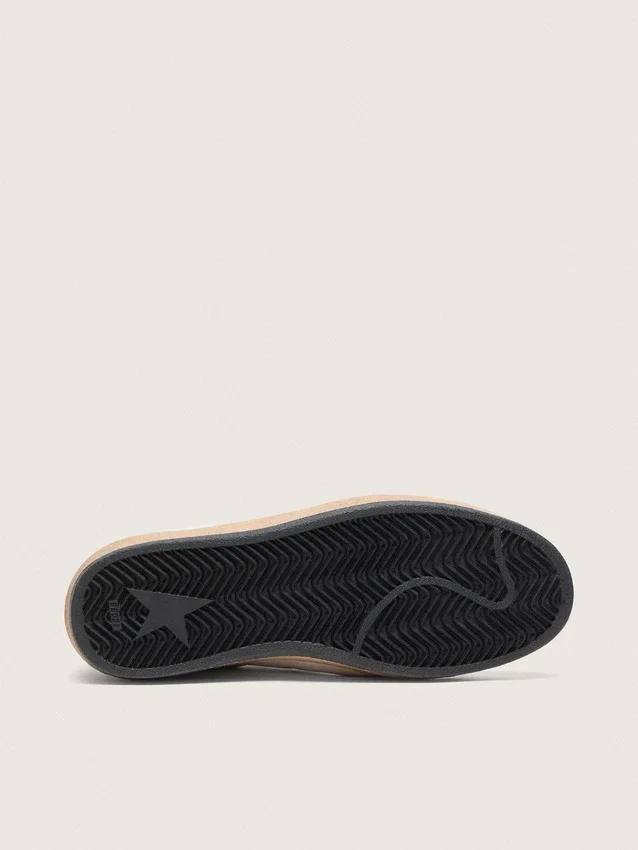 Ball Star LTD para hombre en piel napa blanca con estrella y lengüeta del talón de piel negra