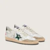 Ball Star para hombre con estrella de cuero metalizado y lengüeta de talón de cuero gris