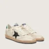 Ball Star para hombre con estrella de cuero negro y lengüeta de talón de cuero verde