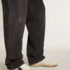 Ball Star para hombre con estrella de cuero negro y lengüeta de talón de cuero verde