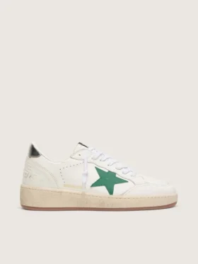 Ball Star para hombre con estrella de cuero verde y lengüeta metálica en el talón