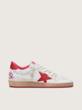 Ball Star para hombre en cuero blanco